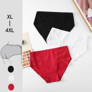 Plus Size Women Cotton Hight Waist Panties Underwear Seamless Briefs Stretch - Picture 1 of 9