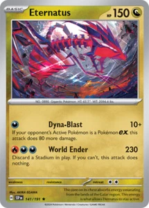 x1 Eternatus - 141/191 - Rare - Reverse Holo Pokemon SV08 Surging Sparks M/NM - Picture 1 of 1