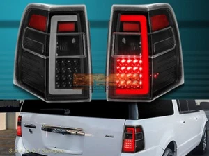 2007-2017 FORD EXPEDITION SEQUENTIAL TAIL LIGHTS BLACK C-BAR LED PAIR - Bild 1 von 5