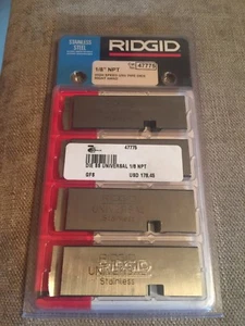 Ridgid 47775 Set 1/8” NPT High Speed UNV PIPE DIES RH - Picture 1 of 2