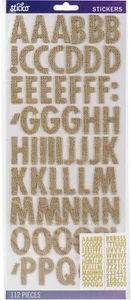 STICKO ALPHABET STICKERS - FUTURA BURLAP REGULAR DIMENSIONAL - 2 Sheets - 33mm - Picture 1 of 2