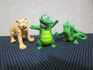 Rainforest Cafe Maya Leopard Cheetah, Iguana Iggy & Nile The Crocodile Poseable - Picture 1 of 7