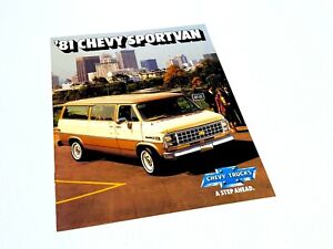 1981 Chevrolet Chevy Sportvans G10 G20 G30 Brochure