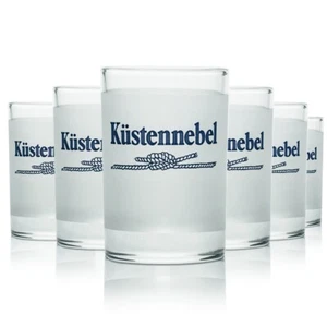 6x Küstennebel Glas 4cl (40ml) Shot Kurze Stamper Schnaps Gläser Frosted Gastro - Bild 1 von 3