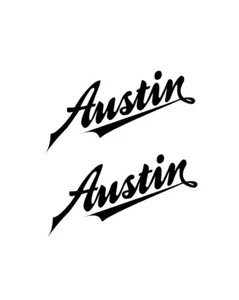Austin Logo Vinyl Decal Stickers 7 Seven Healey Mini Vintage Classic X 2  - Picture 1 of 2