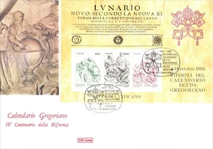 Vatican City 1982 Anniversary of Gregorian Calendar MS FDC Vatican CDS - Picture 1 of 2