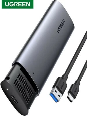 M.2 SSD NGFF SATA to USB C SUPER SPEED External Enclosure Storage Case Adapter - Image 1 of 4