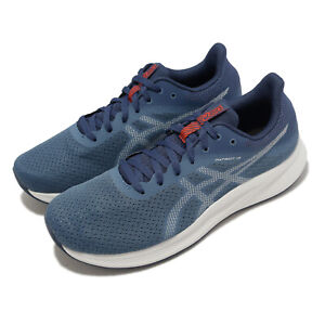 Asics Patriot 13 2E Wide Blue White Men Running Sports Shoe Sneaker 1011B567-400