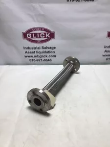 Motion Industries 18" X 1 1/2" Stainless Braided Hose Assemble; Flex Pipe -NOS - Picture 1 of 8