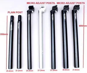 Alloy Seatpost X LONG 350 / 400mm 25.4mm, 27.2mm, 30.9mm, 31.6mm TMARS - Picture 1 of 7