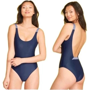 Traje de baño de una pieza Summersalt azul marino The Sun Streak talla 8 nuevo sin etiquetas - Imagen 1 de 8