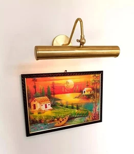 Modern Painting Light Brass Vintage Antique Picture Wall Light Solid Brass - Picture 1 of 8