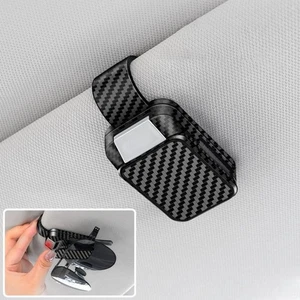 Carbon Fibre Sun Visor Storage Car Interior Accessories - Picture 1 of 9
