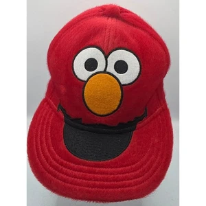 Cappello berretto baseball adulto peluche Sesame Street Elmo 7 1/4 rosso fuzzy - Foto 1 di 9