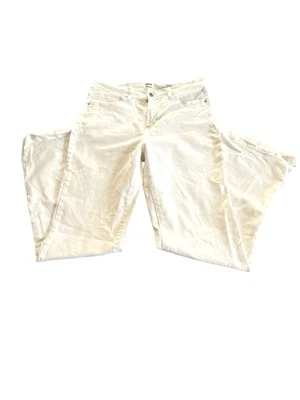 Pantalones de mezclilla Kensie blancos acampanados de pierna ancha Foto 1 de 4