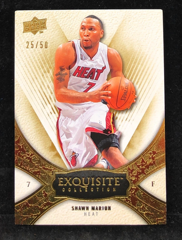 Shawn Marion 2008-09 cubierta superior exquisita oro paralelo #25/50 SSP RARO Foto 1 de 2