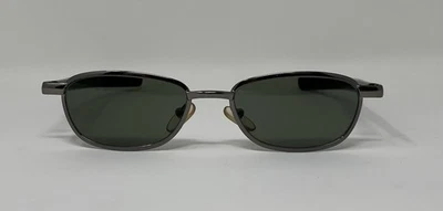 Gafas de sol Lafont Ecrin 015 plateadas, templos negros, lentes verdes. 50-17-135 VINTAGE Foto 1 de 3