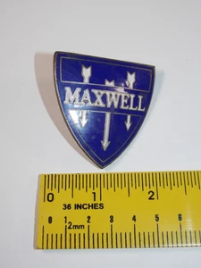 Rare 1922-1925 Maxwell 25 Radiator Emblem Automotive Car Hood Brass Badge Logo - Picture 1 of 4
