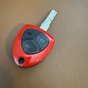 OEM FERRARI 458 F12 REMOTE HEAD KEY FOB 3 BUTTONS P30S4684 TRUNK RED USED Tested - Picture 1 of 3