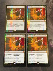 Cabal Ritual MTG From the Vault Foil Set of 4 English Card Game Cards - Picture 1 of 9