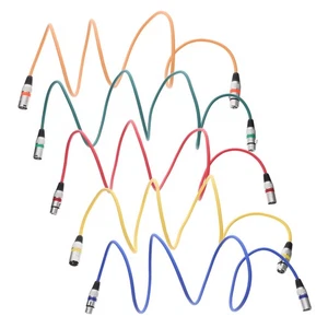  5pcs Xlr Cavo Audio Cavi Microfonici Schermati per Trasmissione Suono Chiaro per Mixer - Foto 1 di 18