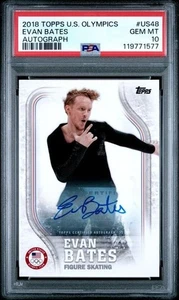 EVAN BATES 2018 Topps US Olympic Team Hopefuls #US-48 Auto Autograph /60 PSA 10 - Picture 1 of 2