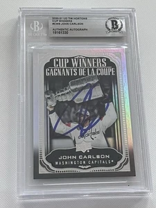 Tarjeta firmada por John Carlson Beckett losa Tim Hortons ganadores de la copa IP automática a - Imagen 1 de 3