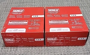 Agrafes Senco L13BAB 18 Ga 1/4" couronne 1" jambe galvanisée (lot de 2) 10 000 agrafes - Photo 1/7