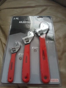 Chiave regolabile set 3 pezzi 6", 8" e 10" con ganascia aperta 3/4", 1" e 1-1/8" - Foto 1 di 3
