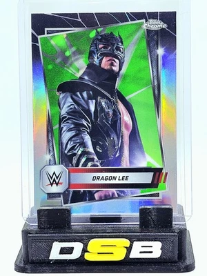 2025 TOPPS CHROME WWE Black and Neon Green Refractors - Dragon Lee - Image 1 of 2