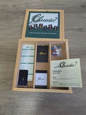 Vintage Cluedo Wooden Box Edition Parker Brothers Board Game Nostalgia -Complete - Image 1 of 4