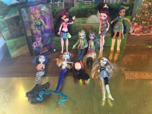MONSTER HIGH PUPPEN KONVOLUT EINE NEU IM KARTON, PLUS EXTRA KOPF 9 MH PUPPEN - Bild 1 von 24