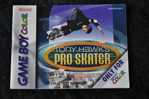 Tony Hawk's Pro Skater Gameboy Color Instruction Booklet Manual - Imagen 1 de 1