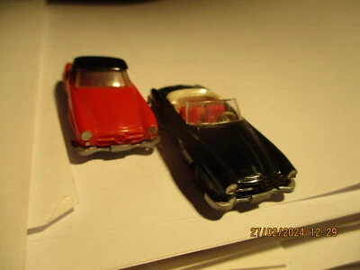 RE-WIKING - 2x MB 190 SL - 1 COUPE ROT/SCHWARZ - 1 CABRIO SCHWARZ - Immagine 1 di 4