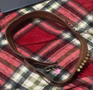 Vintage River Junction Trading Genuine Leather Cartridge Belt Used - Picture 1 of 8