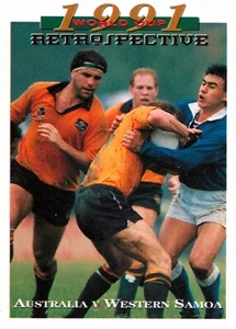 1995 WALLABIES Rugby Union Card RETROSPECTIVE World Cup - Picture 1 of 2