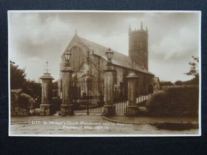 Devon PRINCETOWN Iglesia de San Miguel c1910 RP Postal por Kingsway - Imagen 1 de 2