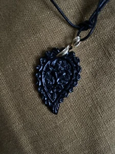 tamara comolli india leaf Anhänger Schwarzer Onyx Größe M - Bild 1 von 5