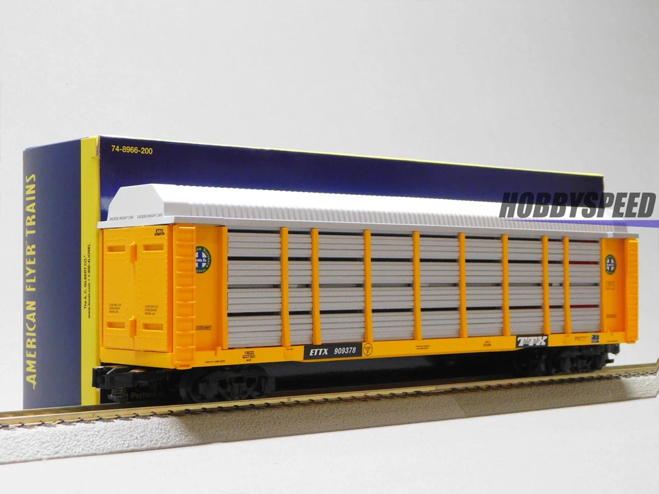LIONEL AMERICAN FLYER BNSF AUTORACK #909378 S GAUGE train automobile 2319022 NEW - Image 1 of 4