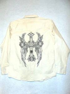 El General Long Sleeve Tan Button Up Shirt Mens M Nwot - Picture 1 of 12