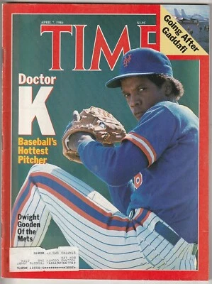 April 7, 1986 Time Magazine---Mets Doc Gooden EX - Image 1 of 2