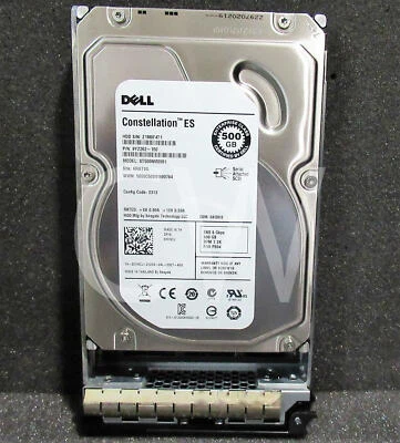 6VNCJ ST500NM0001 Dell 500GB 7.2K RPM 6Gb/s 3.5" SAS SERVER HDD Hard Drive - Image 1 of 2