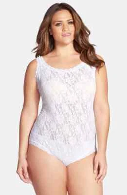 Hanky Panky Signature Lace Full Bodysuit in White size 1X 16W-18W NWT $79+ - Image 1 of 4