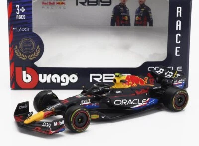 MODELLINO AUTO STATICO BURAGO RED BULL F1 RB19 #11 PEREZ USA GP 2023 SCALA 1/43 - Immagine 1 di 4