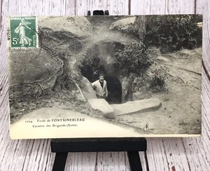 Forêt de Fontainebleau - Caverne des Brigands Sortie (Exit) French Postcard - Picture 1 of 4