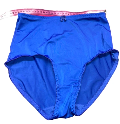💗Vtg Pantie SZ XL Satin Second Skin Blue - Image 1 of 4