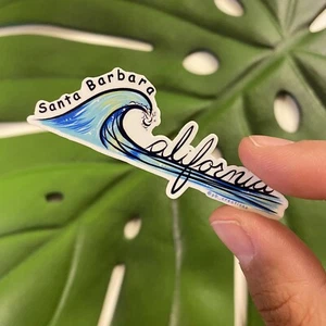 Adesivo vinile Santa Barbara California Wave Surf Ocean - Foto 1 di 1