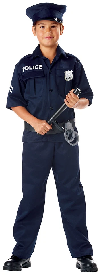 Police Officer Cop Crime Fighter SWAT Child Costume - Image 1 of 1