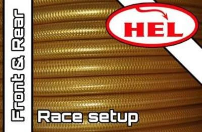 CONFIGURACIÓN DE CARRERA SUZUKI GSXR1000 K1-K2 2001-2002 DORADO + LÍNEAS DE FRENO TRENZADAS TRASERO Foto 1 de 4