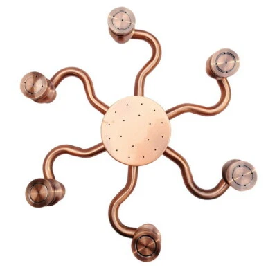 Antique Red Copper Bathroom Shower Head Over-head Sprayer Top Shower Head 2sh007 - Image 1 of 4